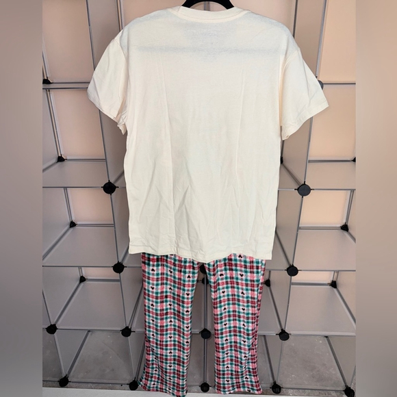 Disney Mickey & Minnie Christmas Adult Unisex Pajama Set Size M NWT - Picture 5 of 6